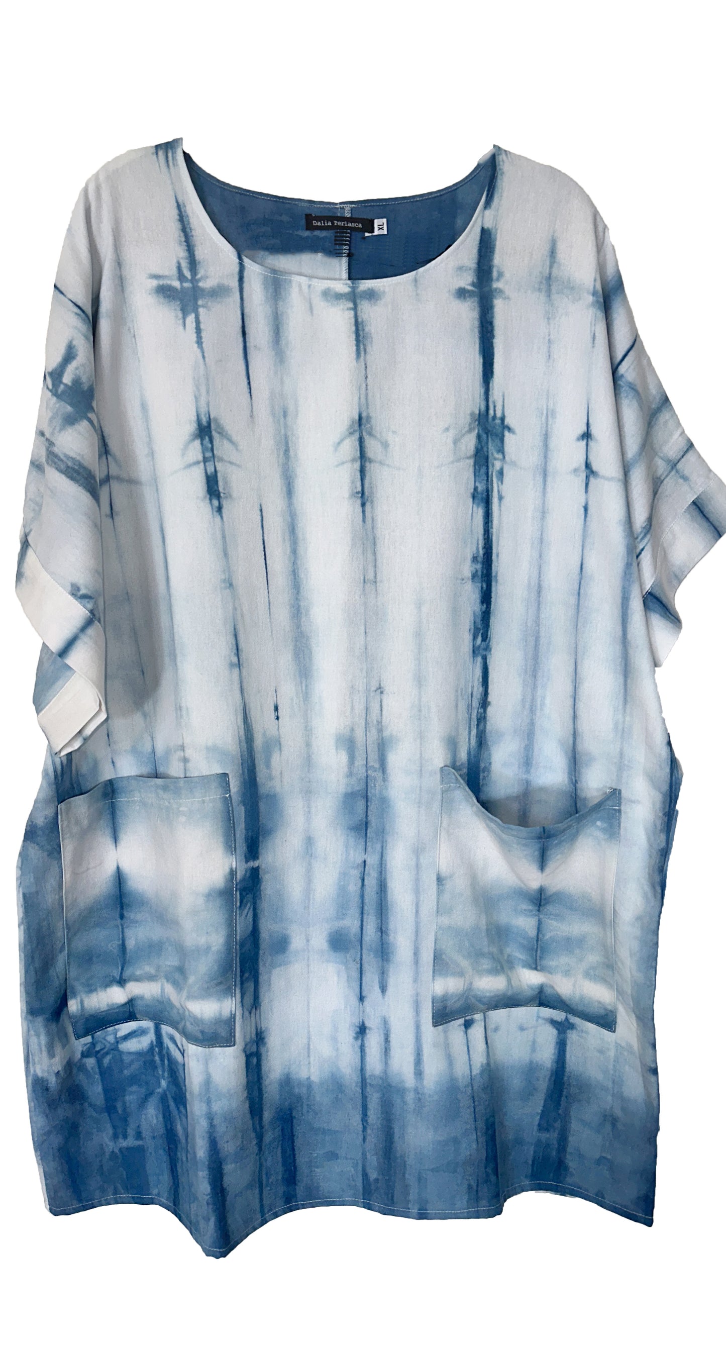 Blusón Vestido Amanda Shibori Añil