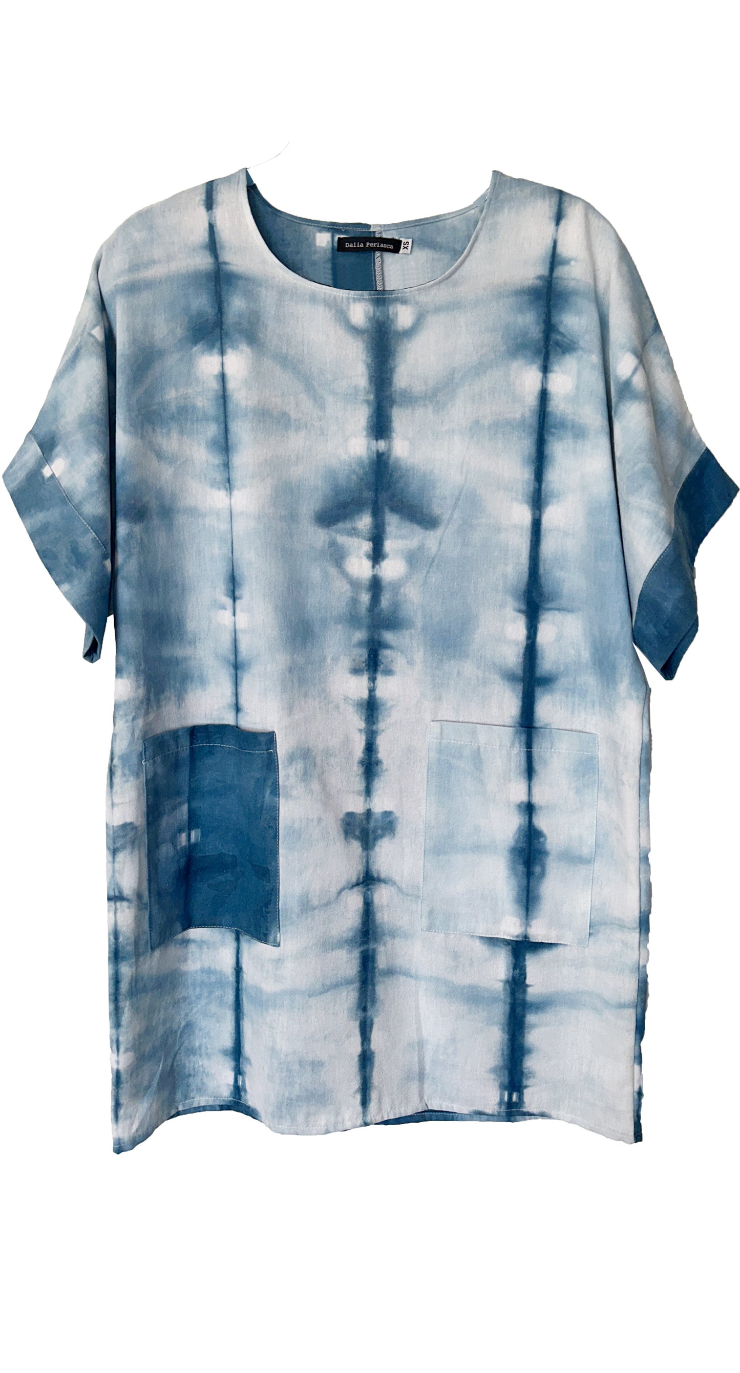 Blusón Vestido Amanda Shibori Añil