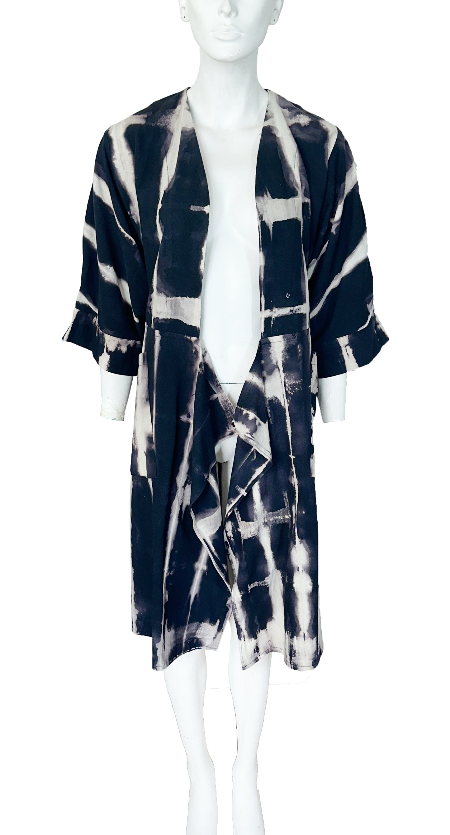 Saco Homage Clarisa Shibori Negro