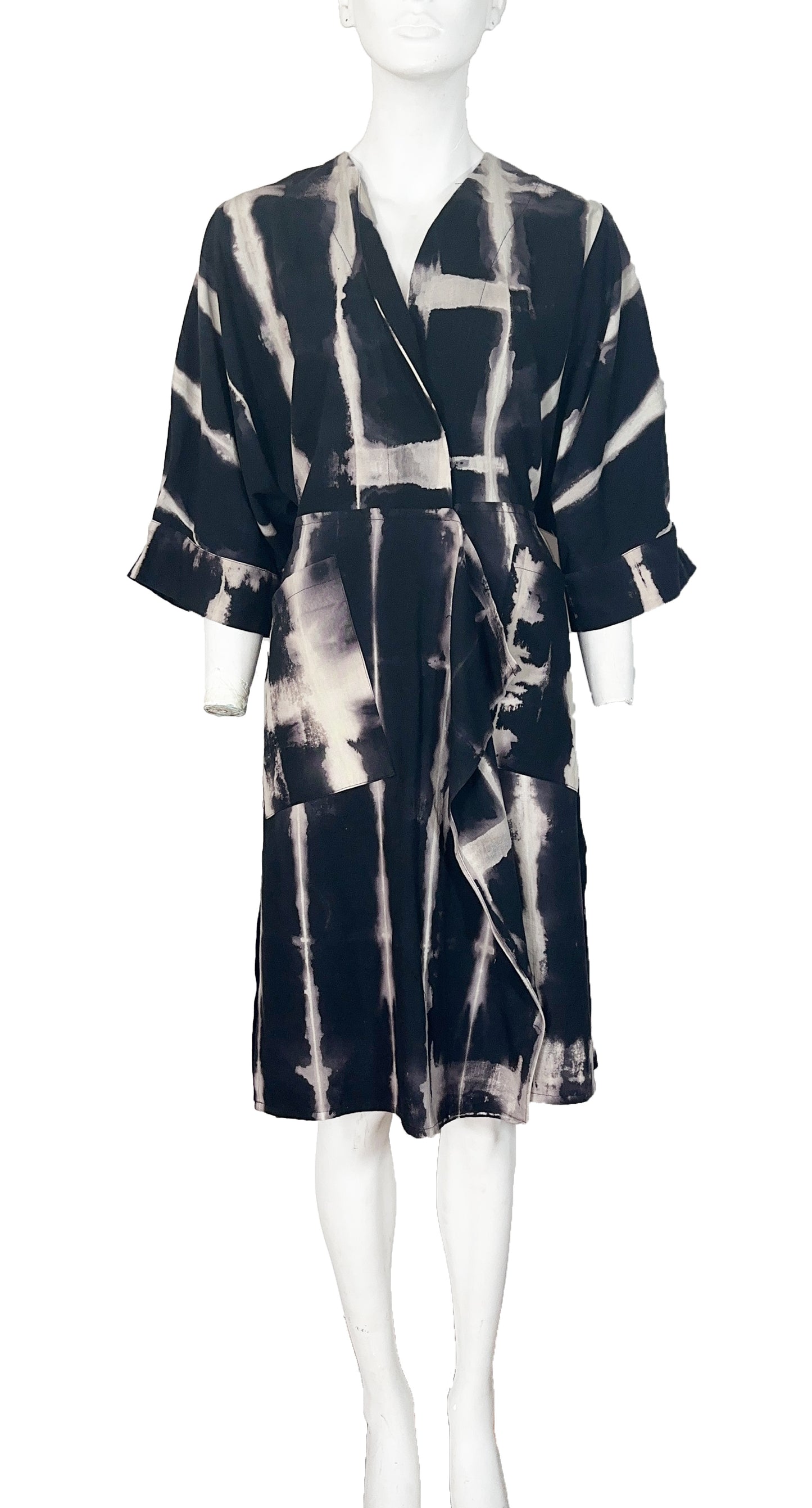 Saco Homage Clarisa Shibori Negro