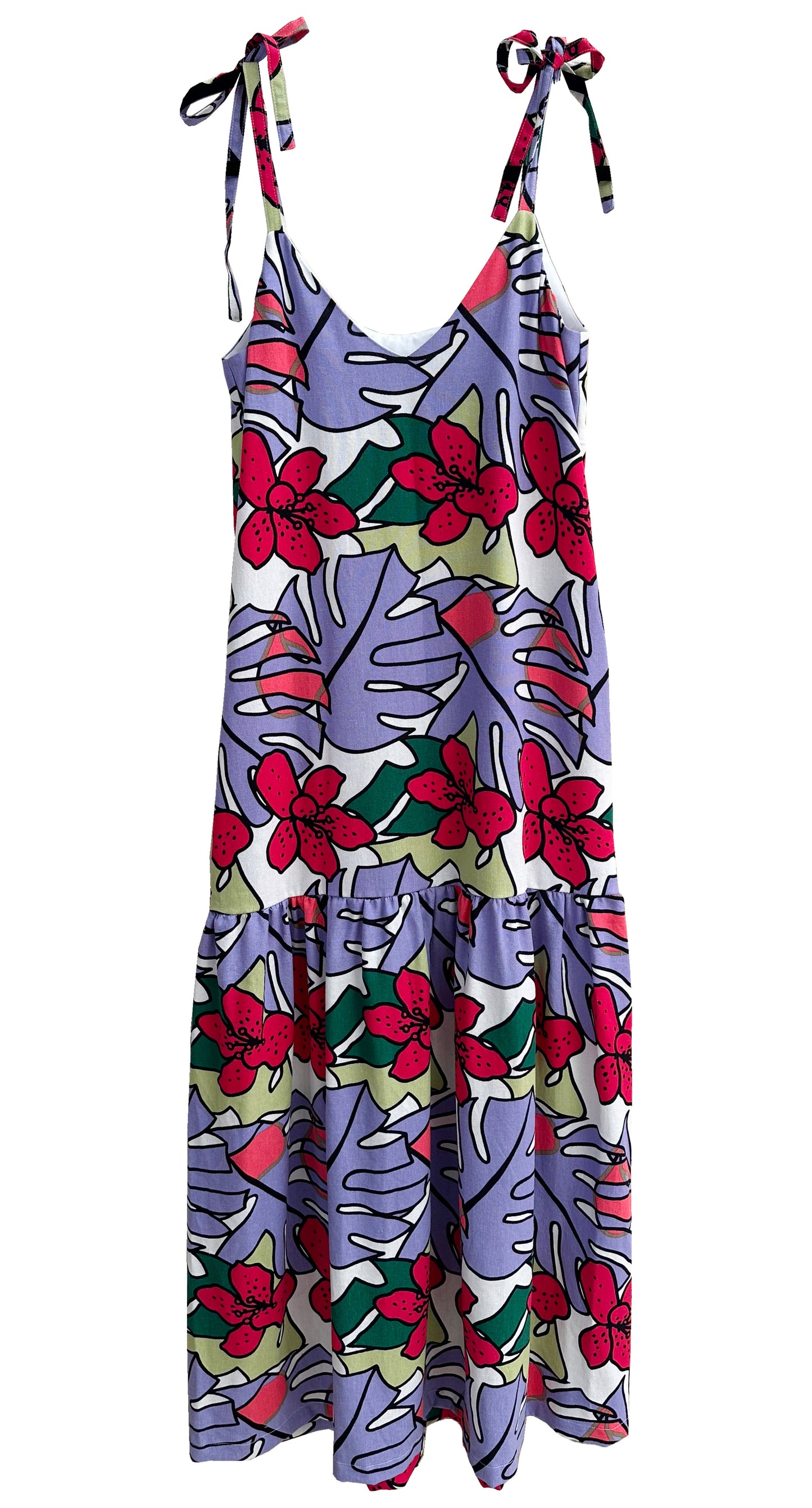 Vestido Flor Fuscia