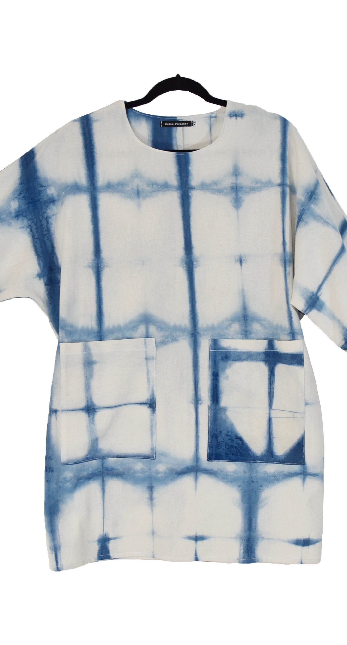 Blusón Vestido Amanda Shibori Añil