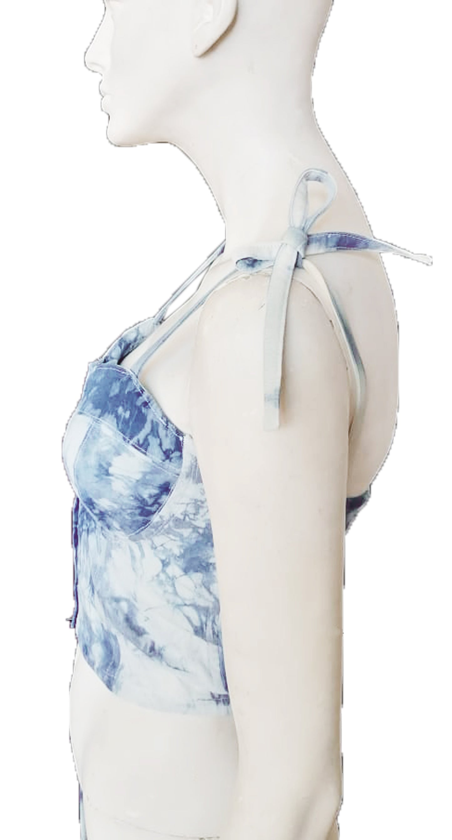 Bustier Shibori Añil