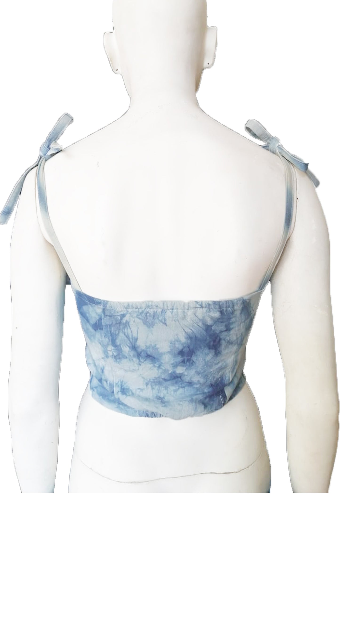 Bustier Shibori Añil