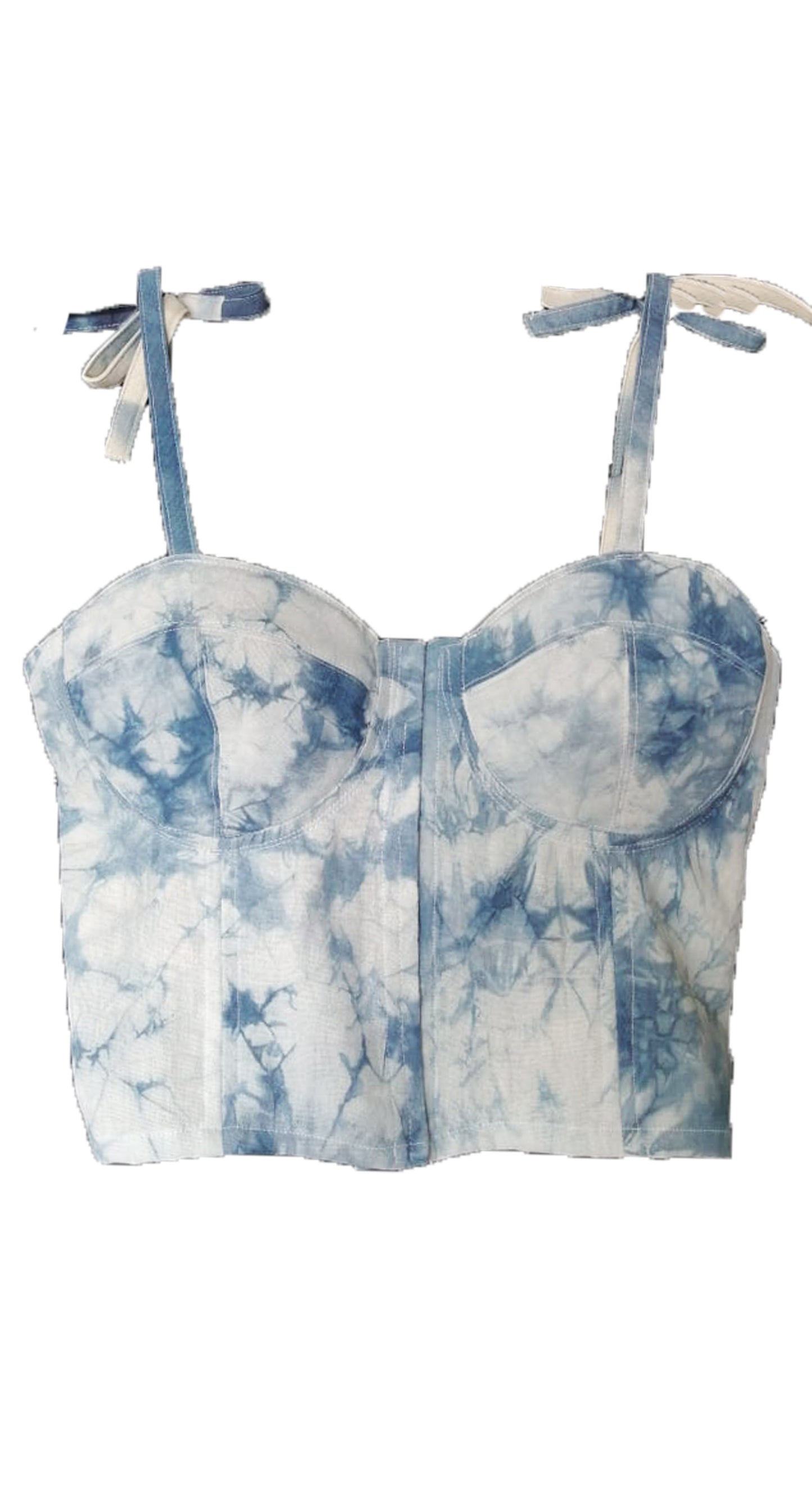 Bustier Shibori Añil