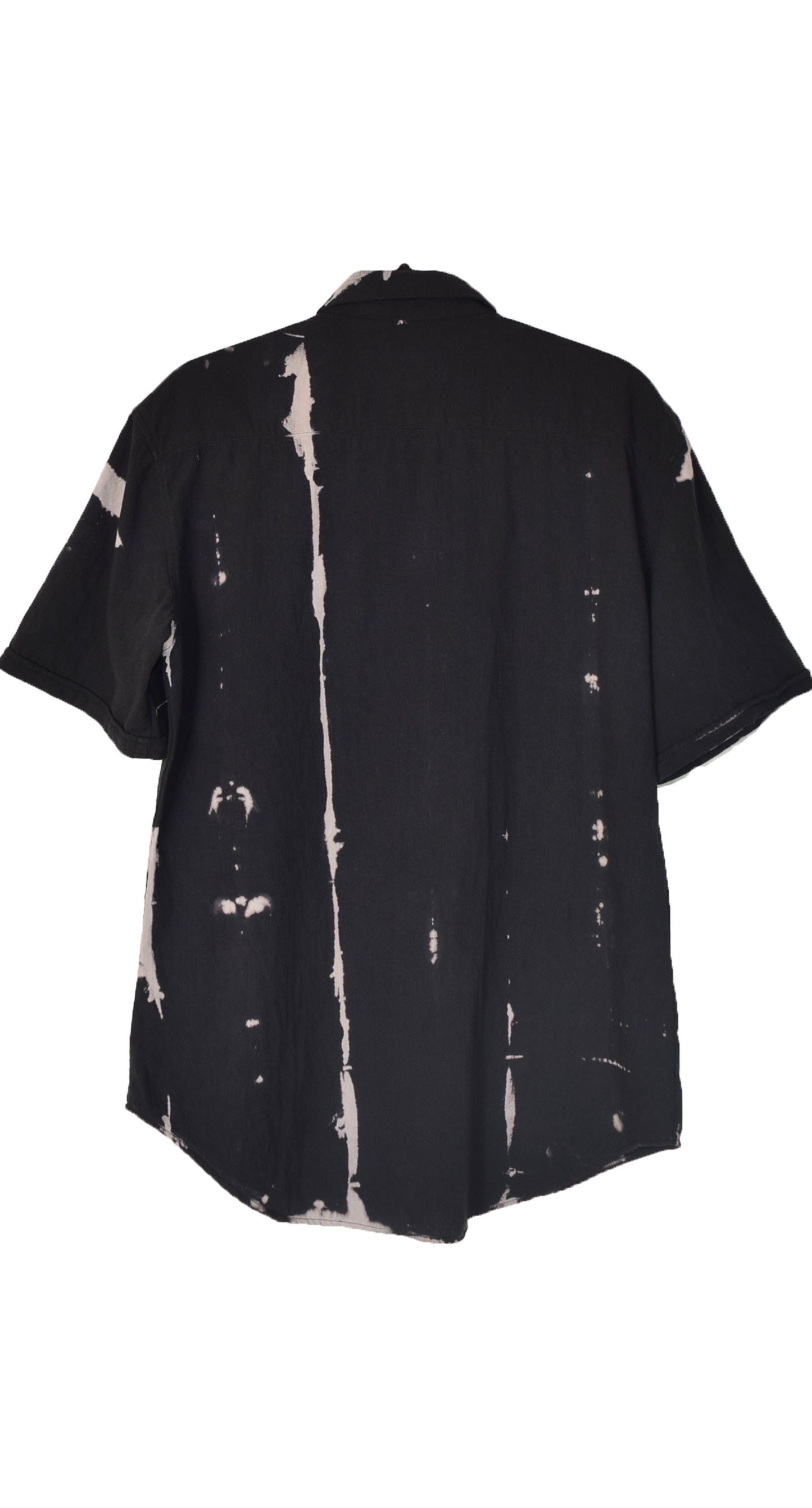 Camisa Juan Negro Shibori Blanco