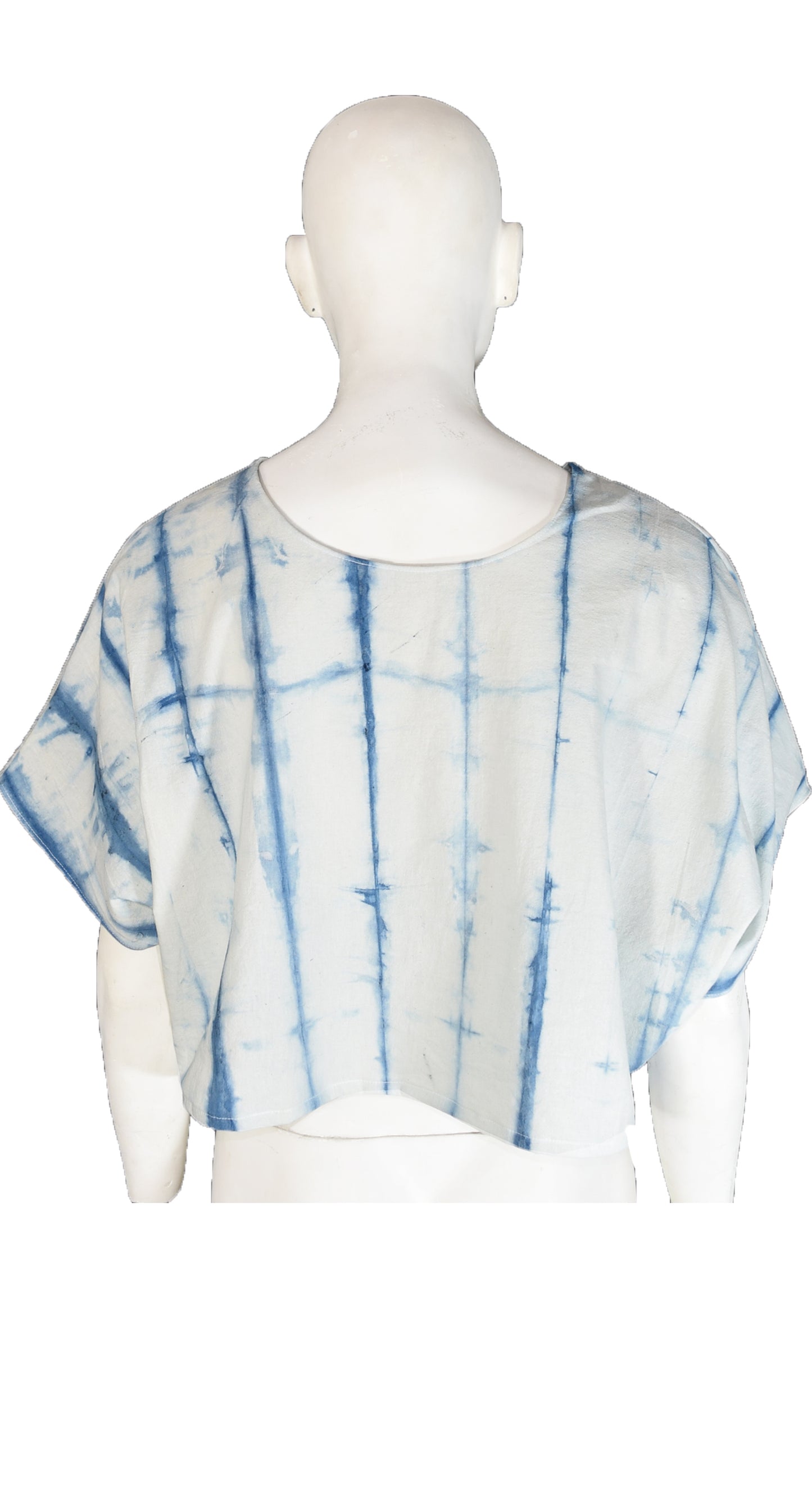 Crop top Shibori Añil