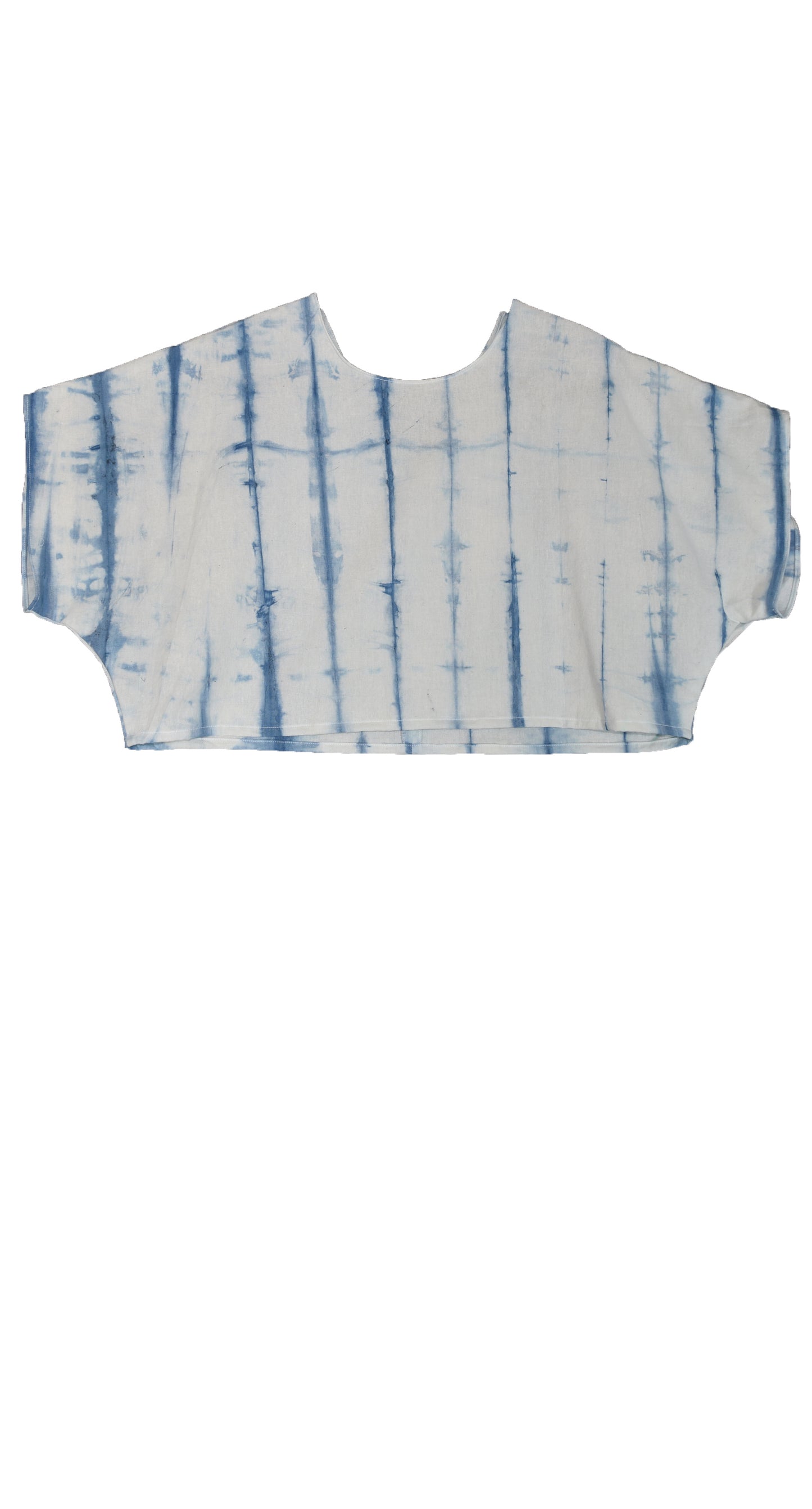 Crop top Shibori Añil