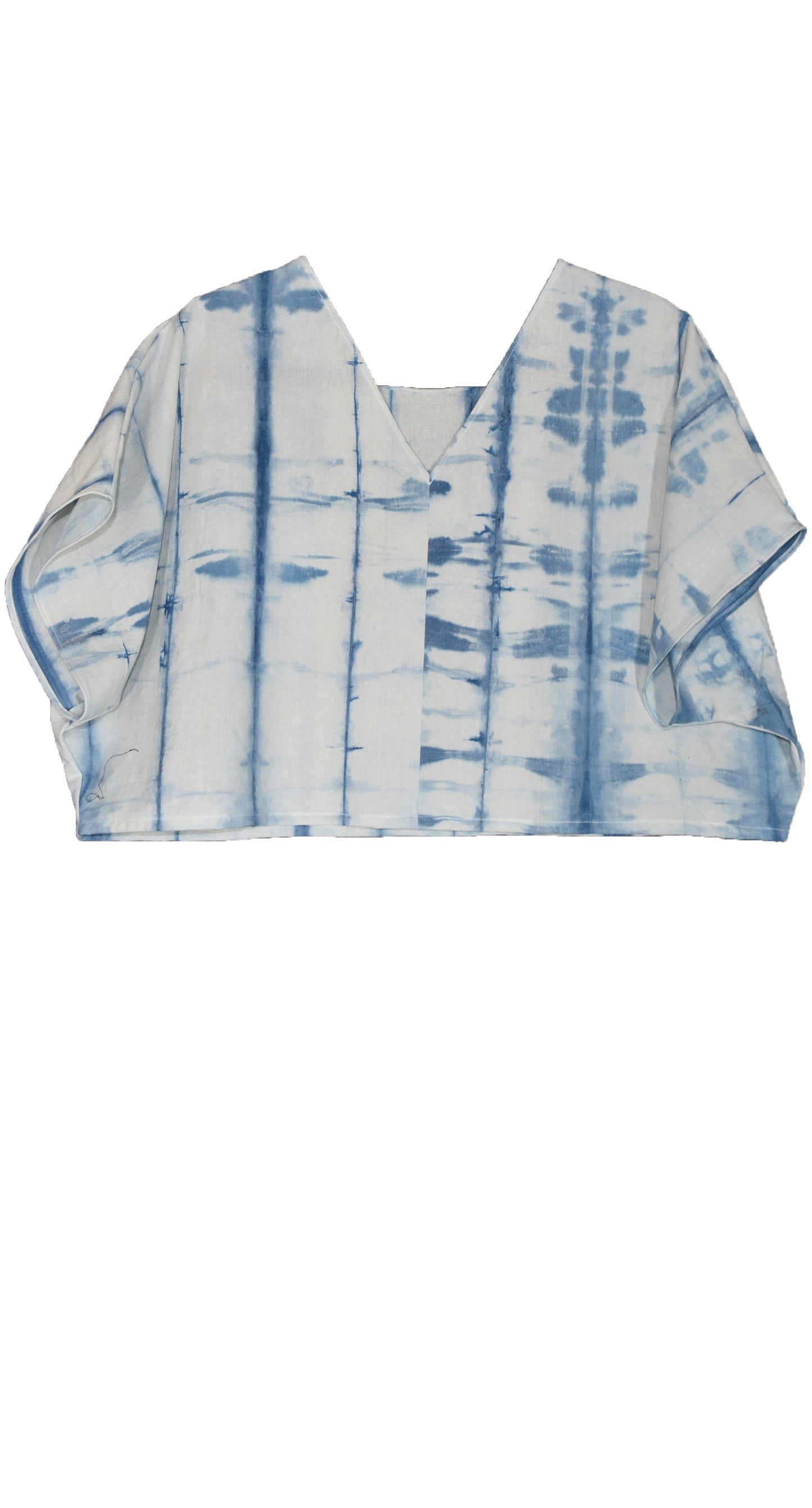 Crop top Shibori Añil