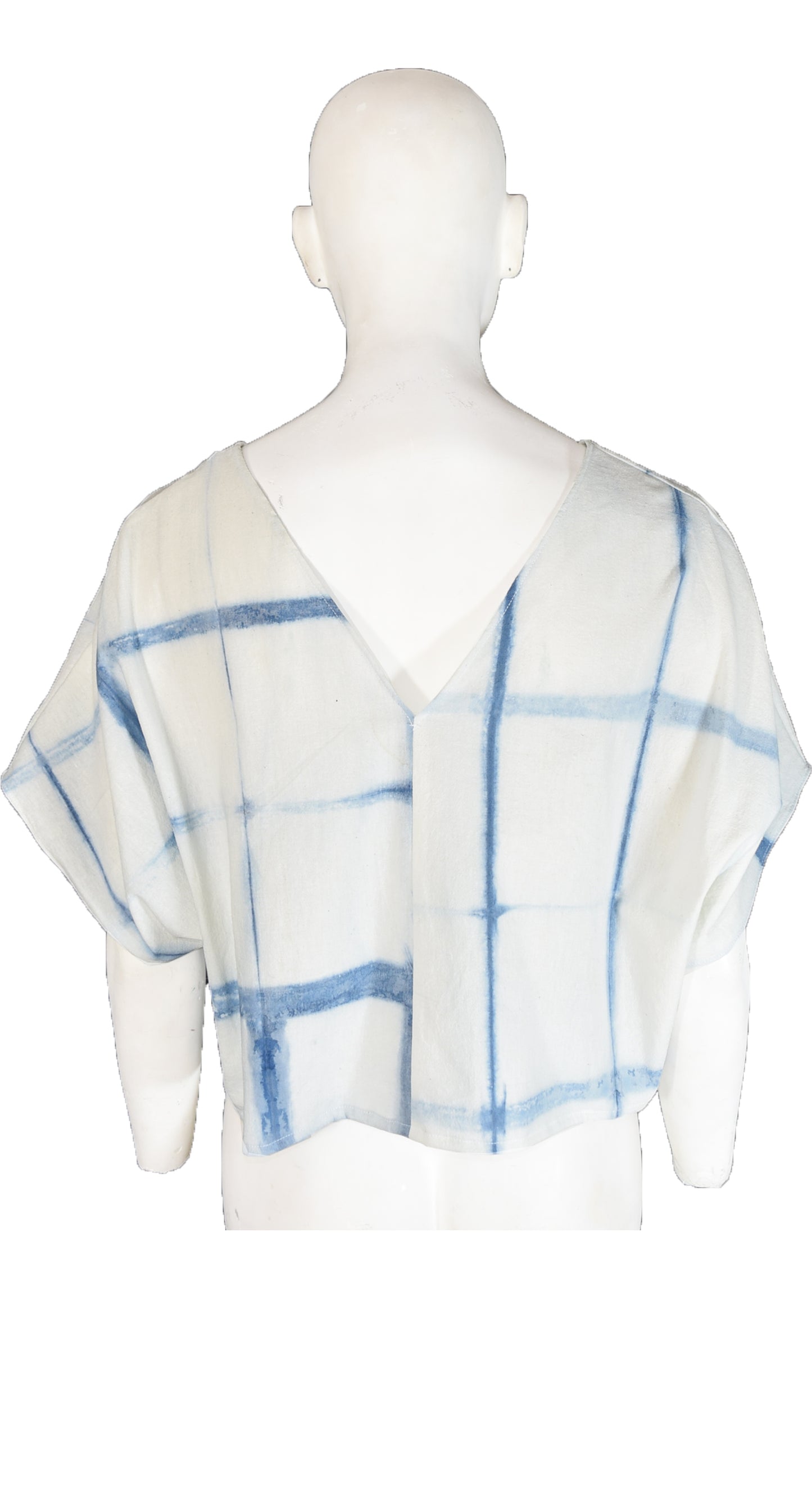 Crop top Shibori Añil