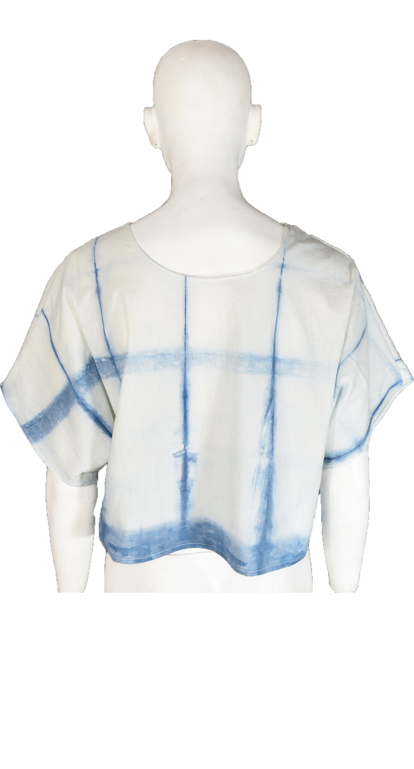 Crop top Shibori Añil
