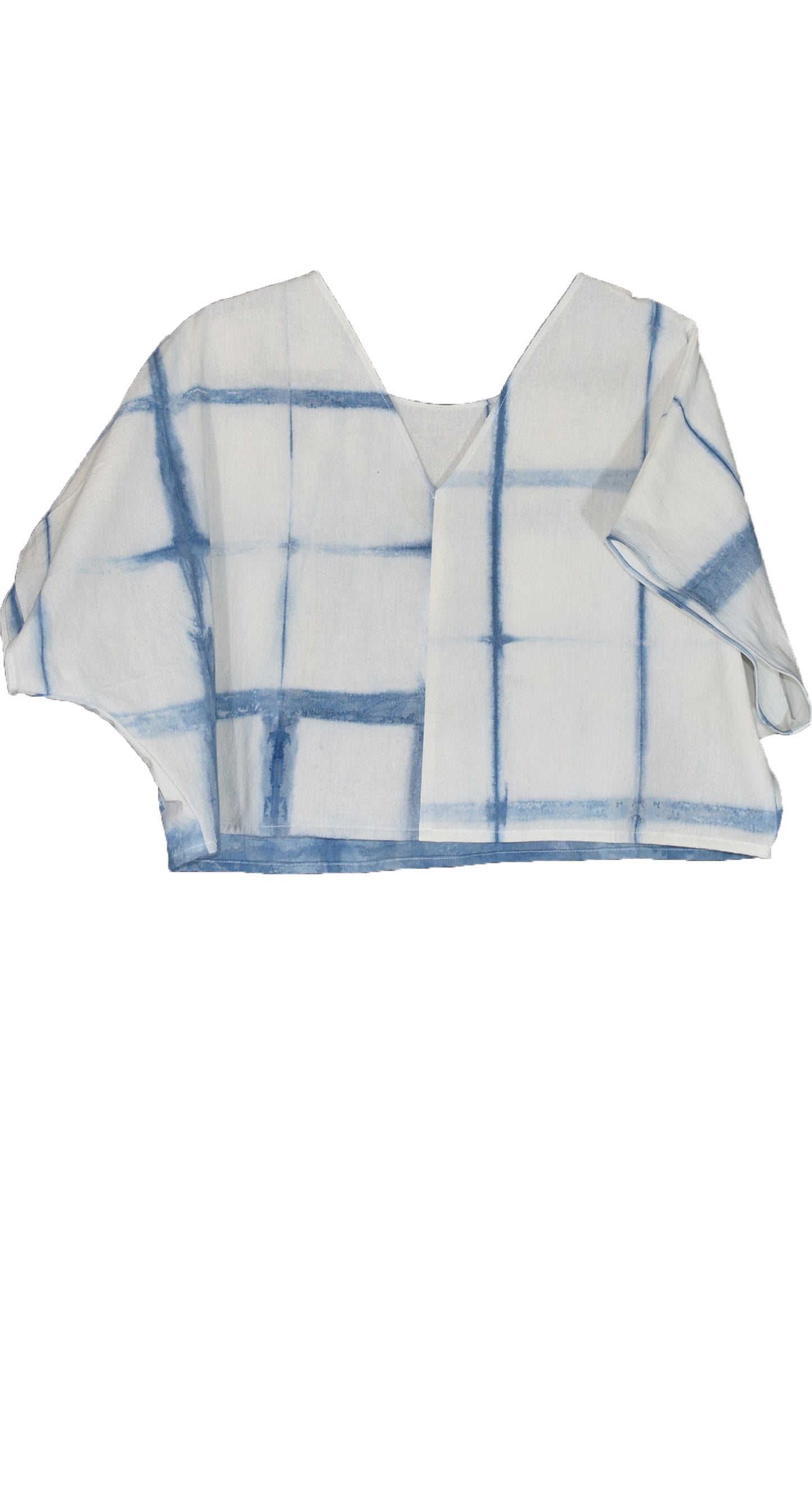 Crop top Shibori Añil