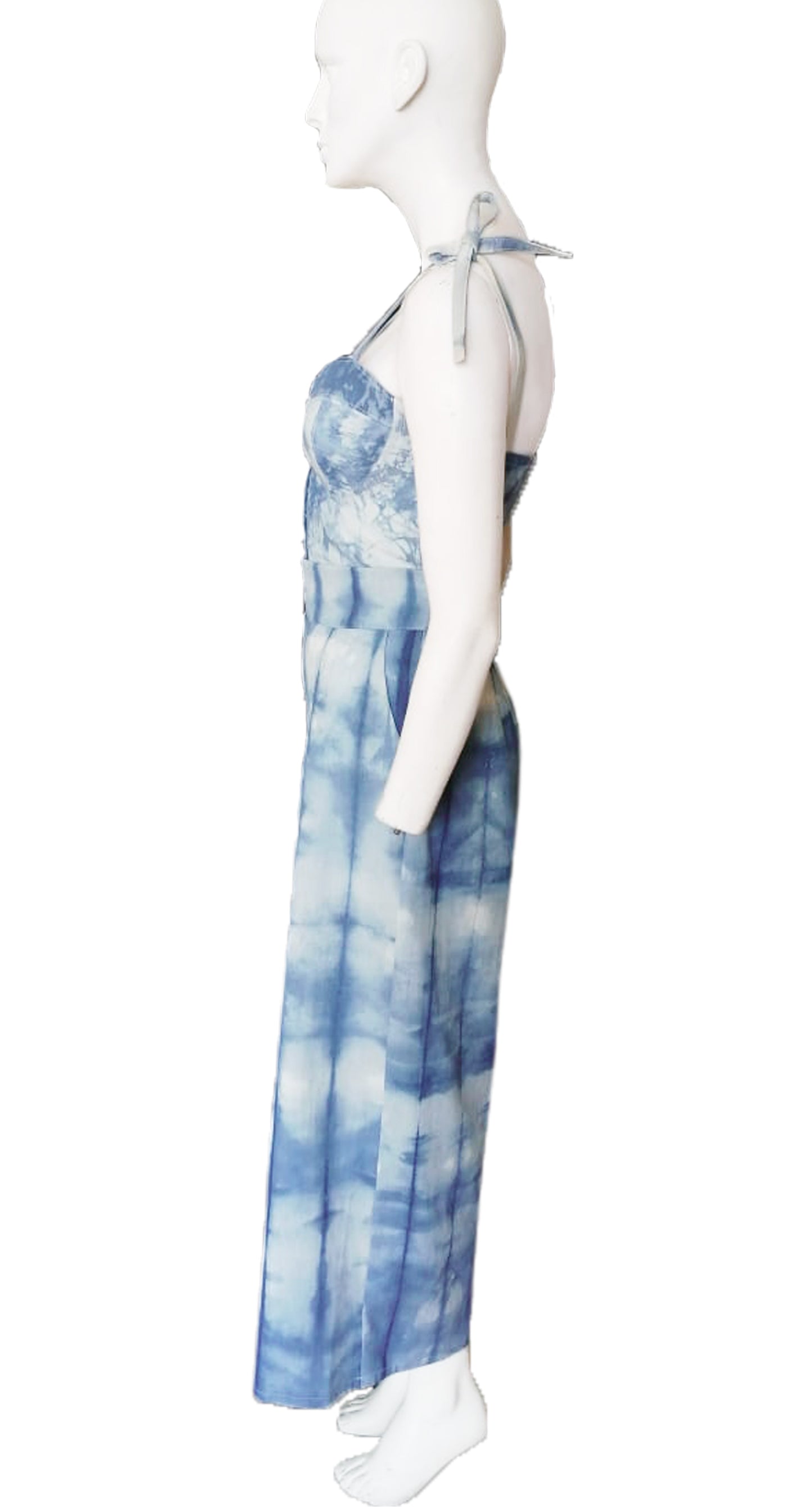 Bustier Shibori Añil