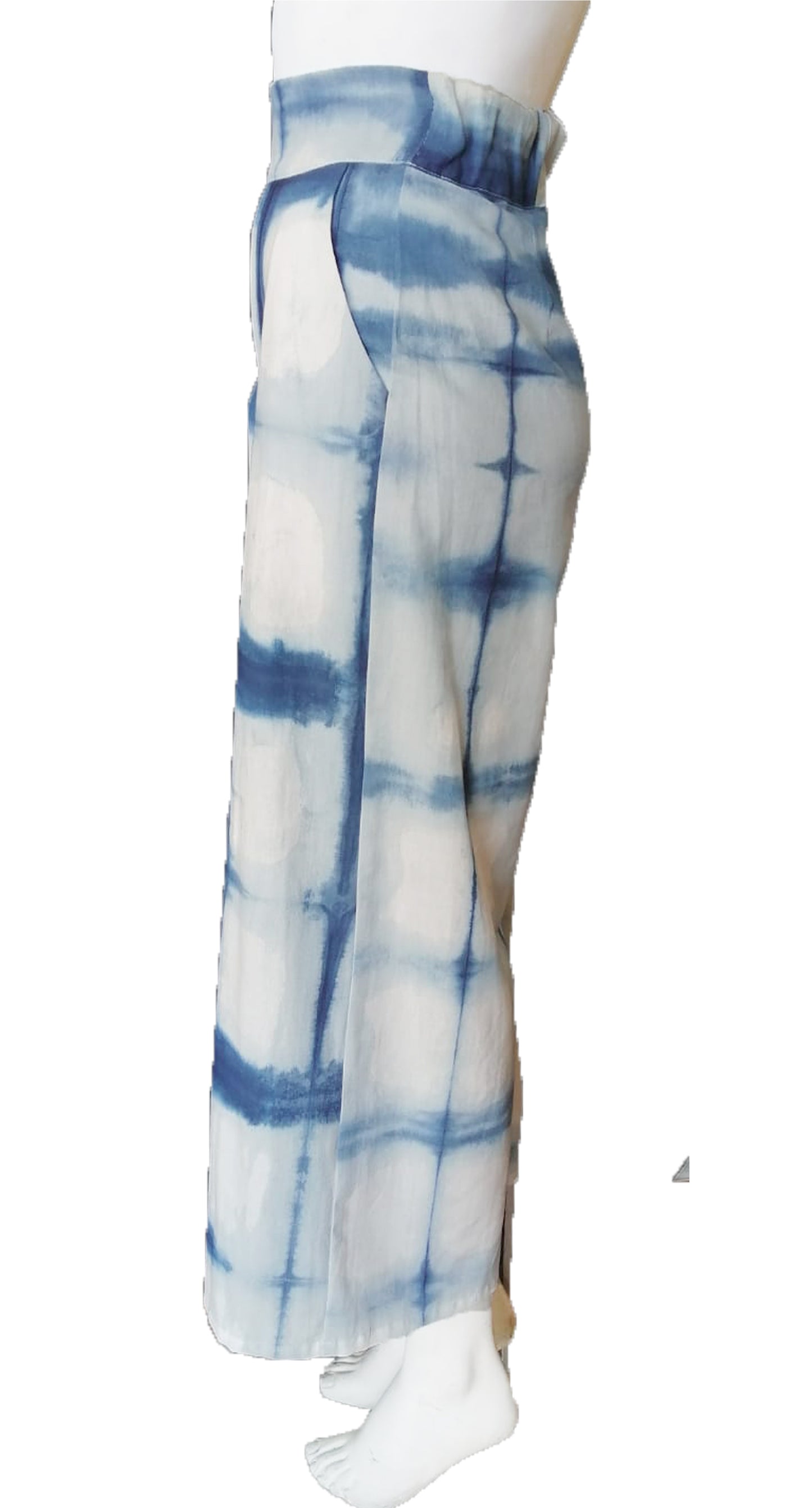 Pantalón Eva Añil Shibori