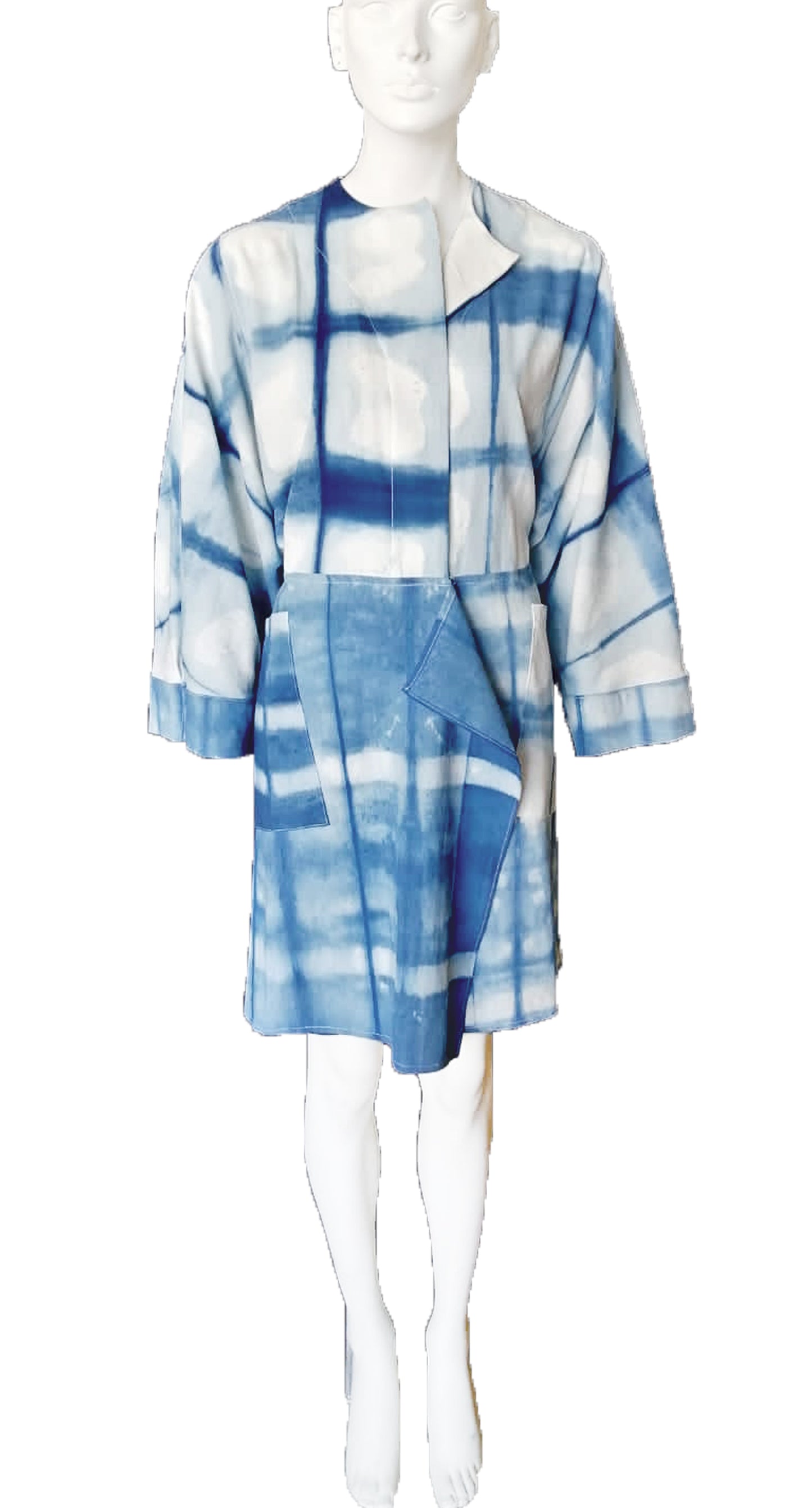 Saco Homage Clarisa Shibori Añil