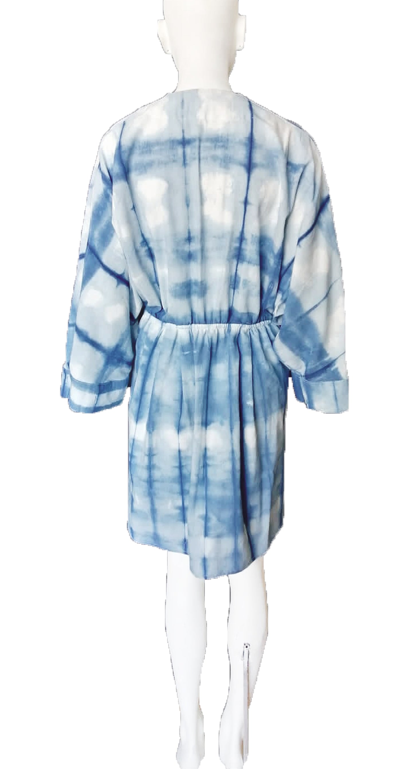 Saco Homage Clarisa Shibori Añil