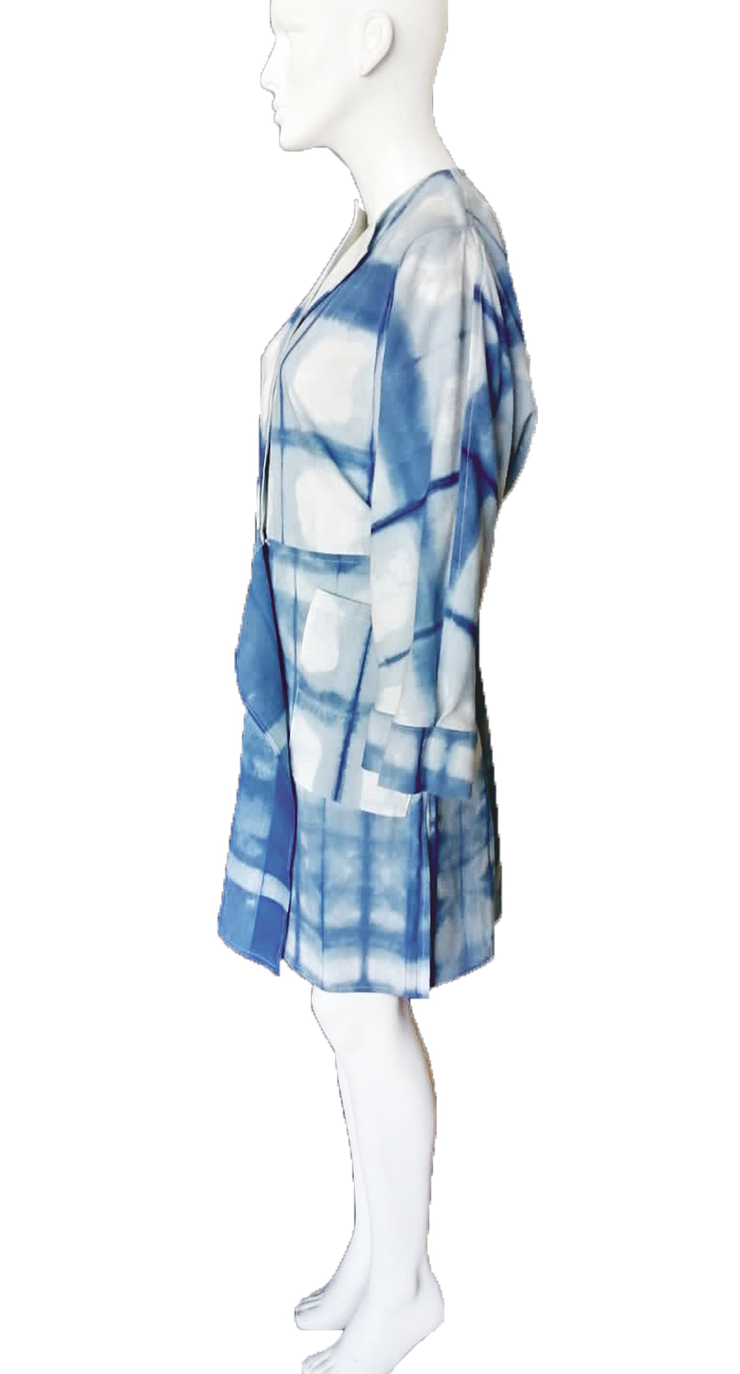 Saco Homage Clarisa Shibori Añil
