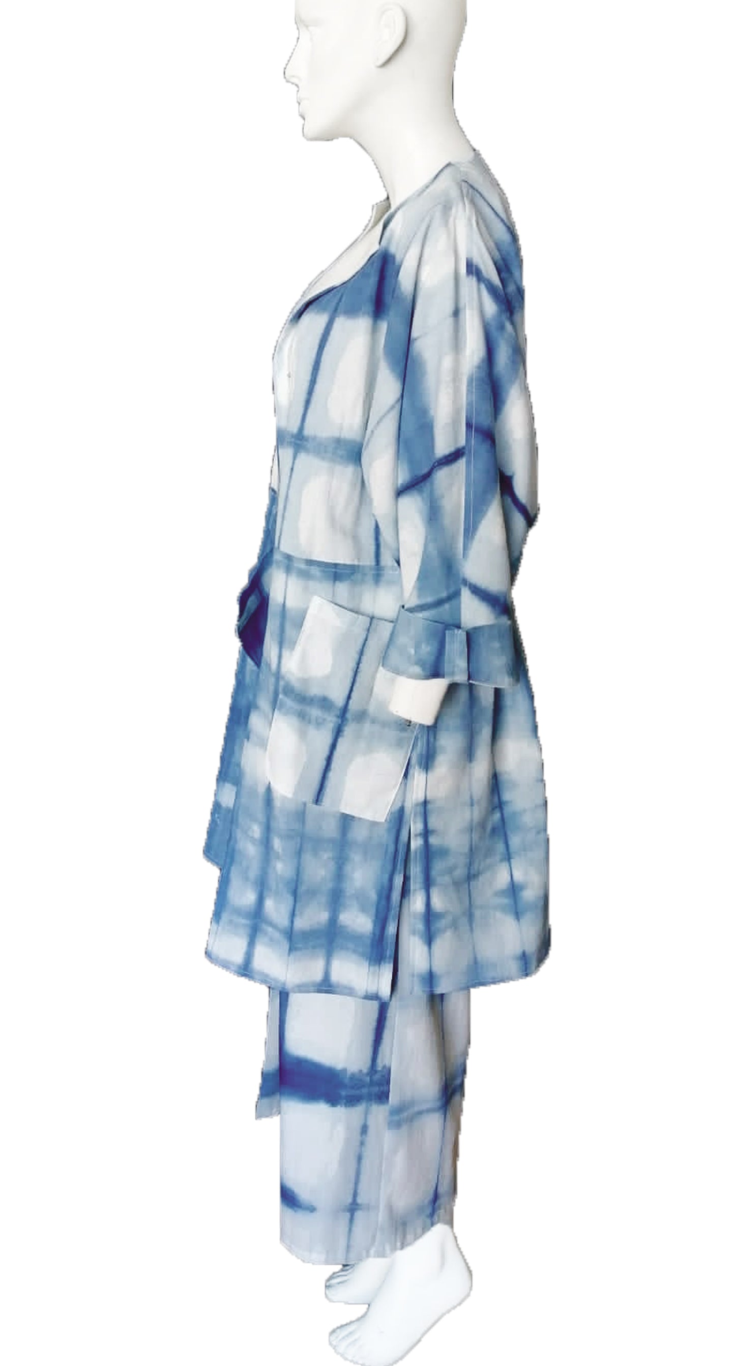 Saco Homage Clarisa Shibori Añil