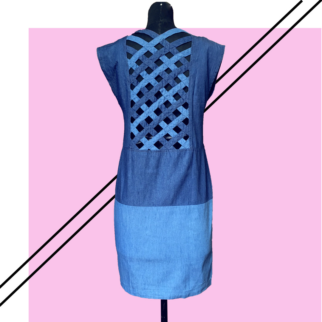 Vestido Cuadrado Mezclilla