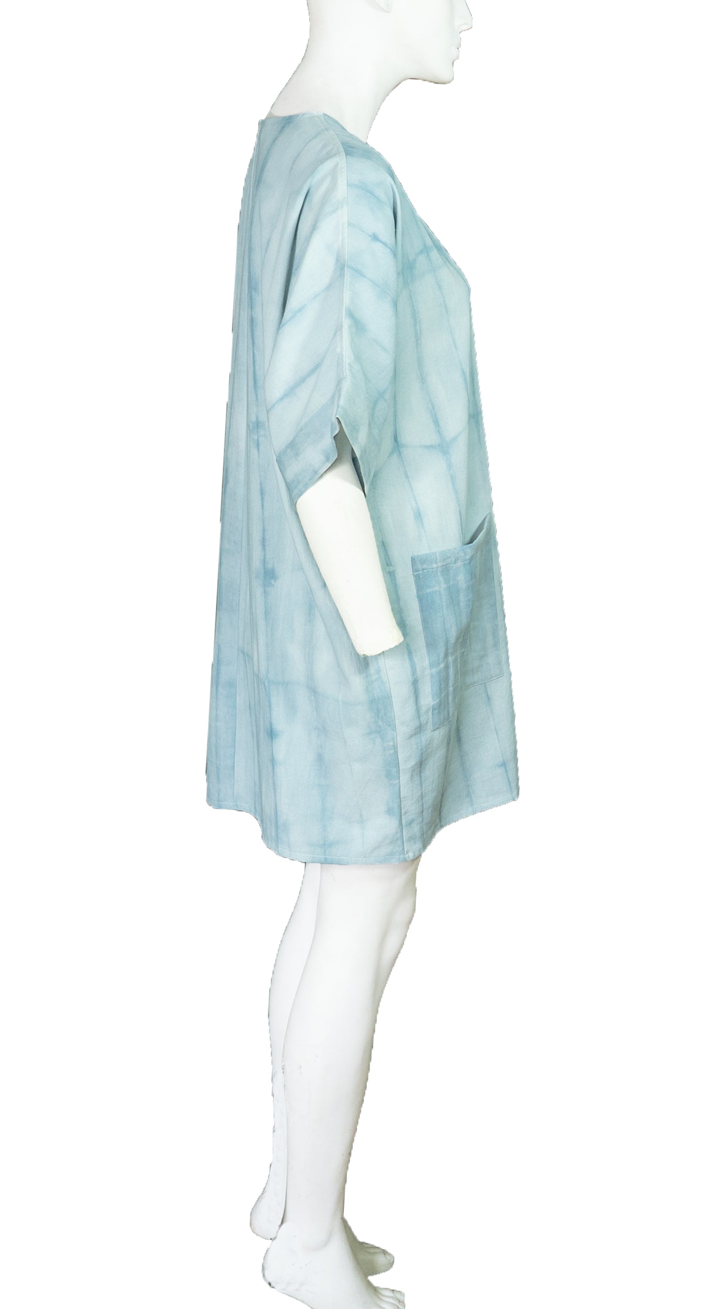 Vestido Amanda Shibori Añil