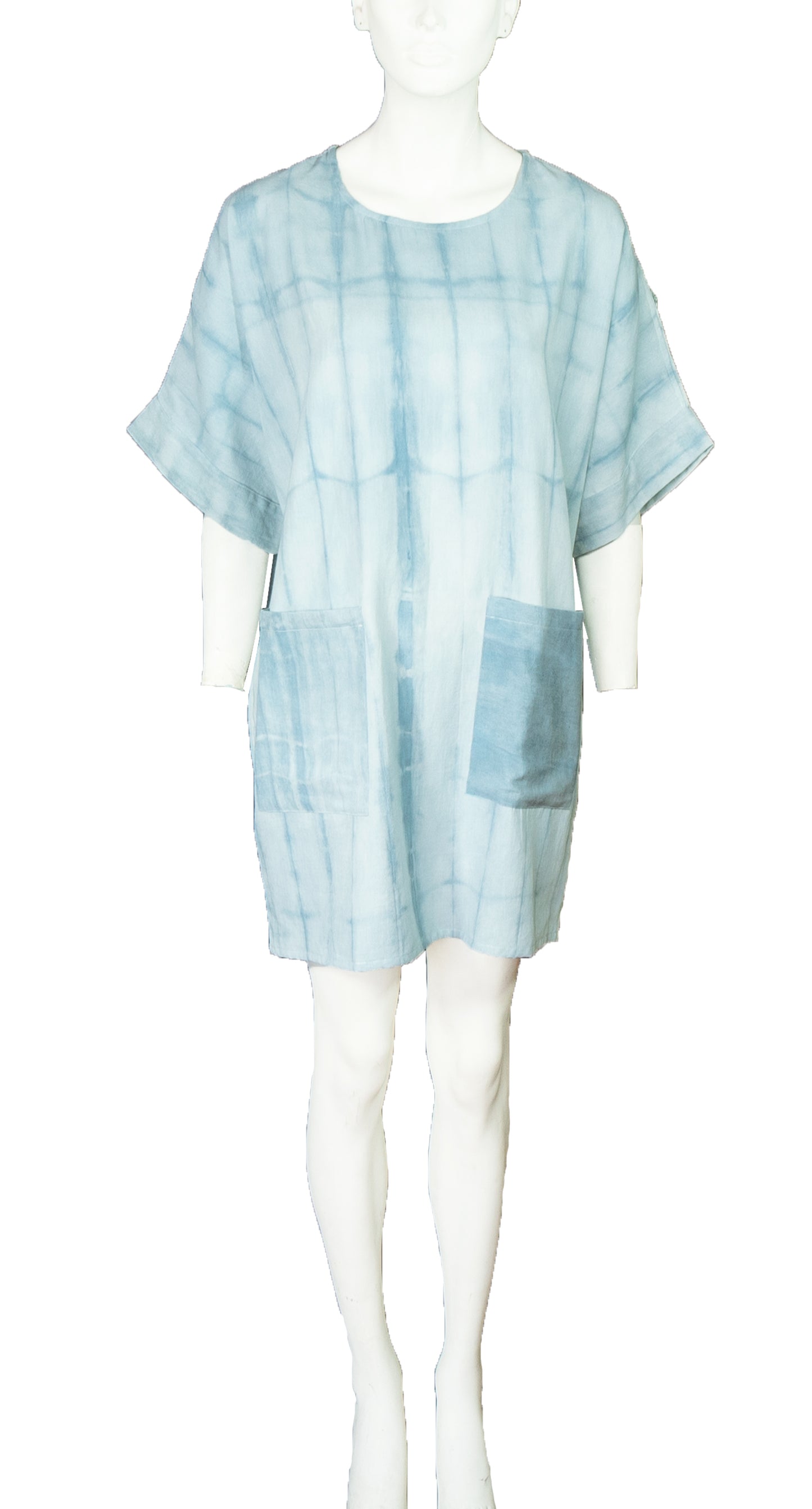 Vestido Amanda Shibori Añil