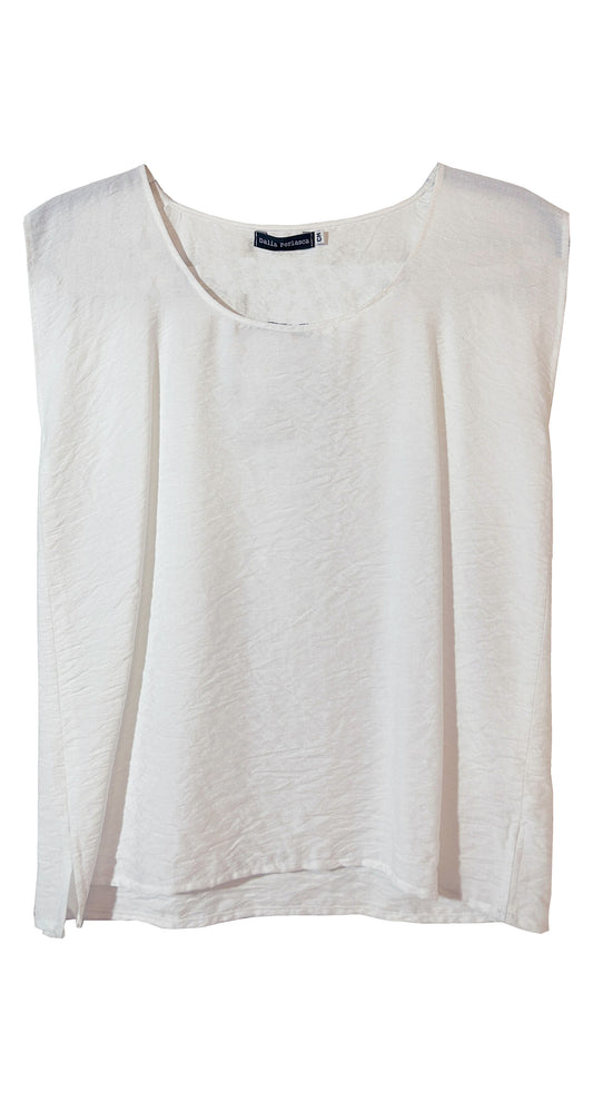 Blusa Cuadro Blanca