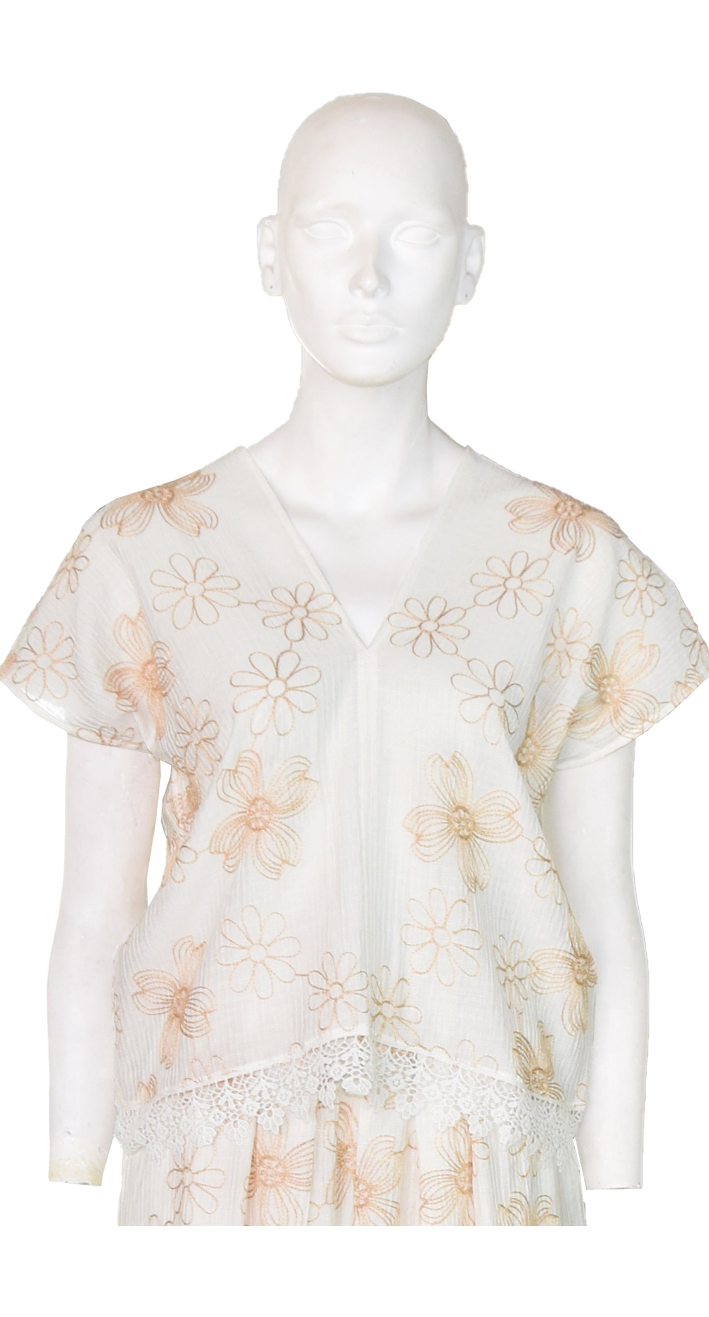 Blusa Flor Beige