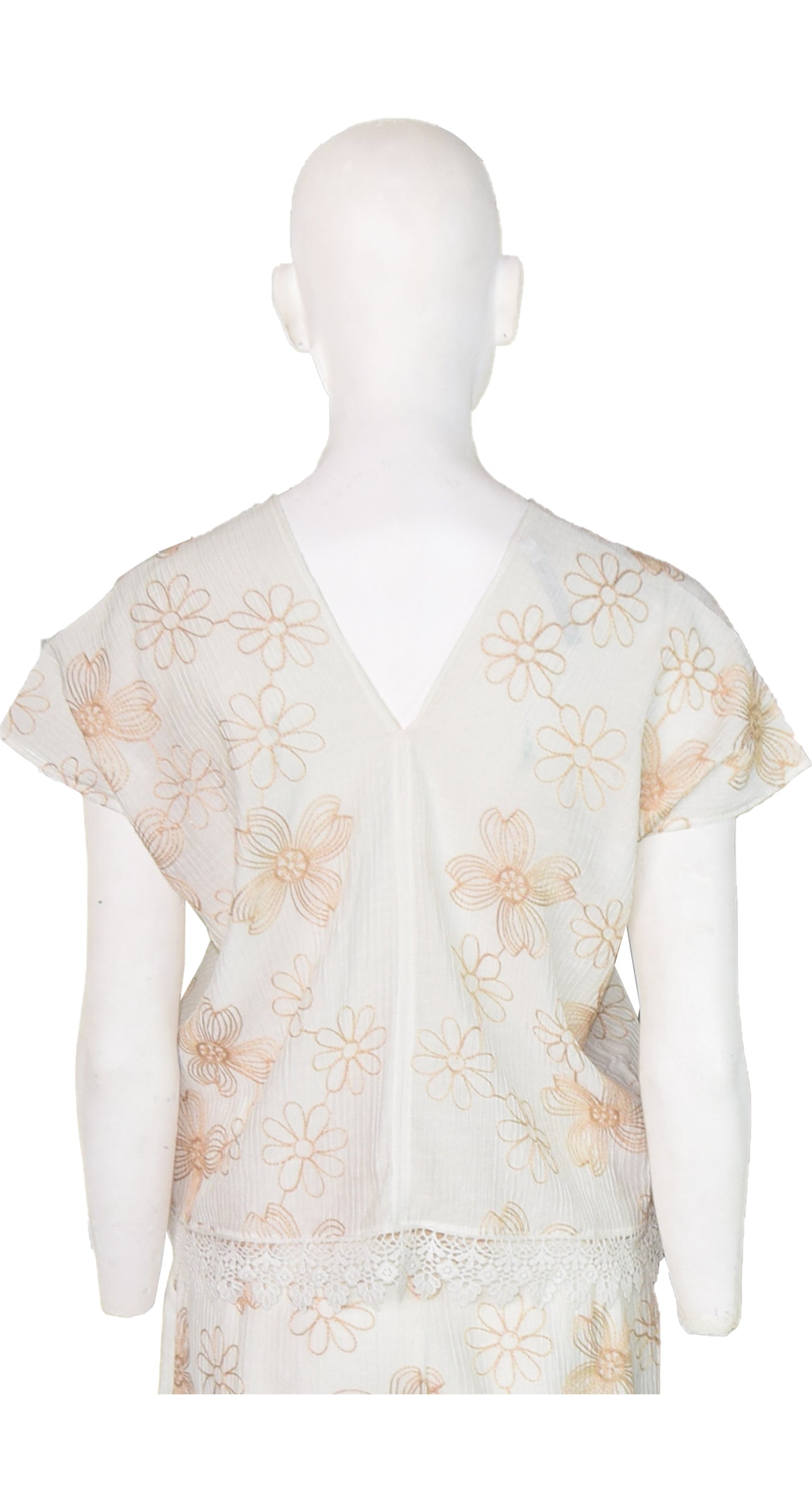 Blusa Flor Beige