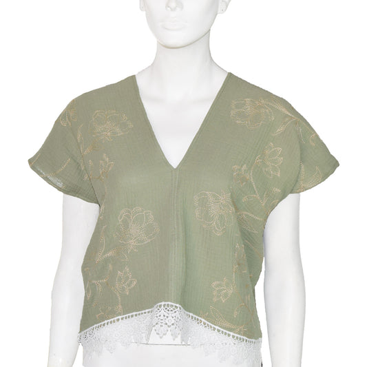 Blusa Flor Baby Verde