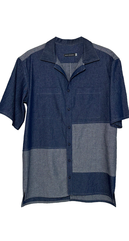 Camisa Mezclilla Block