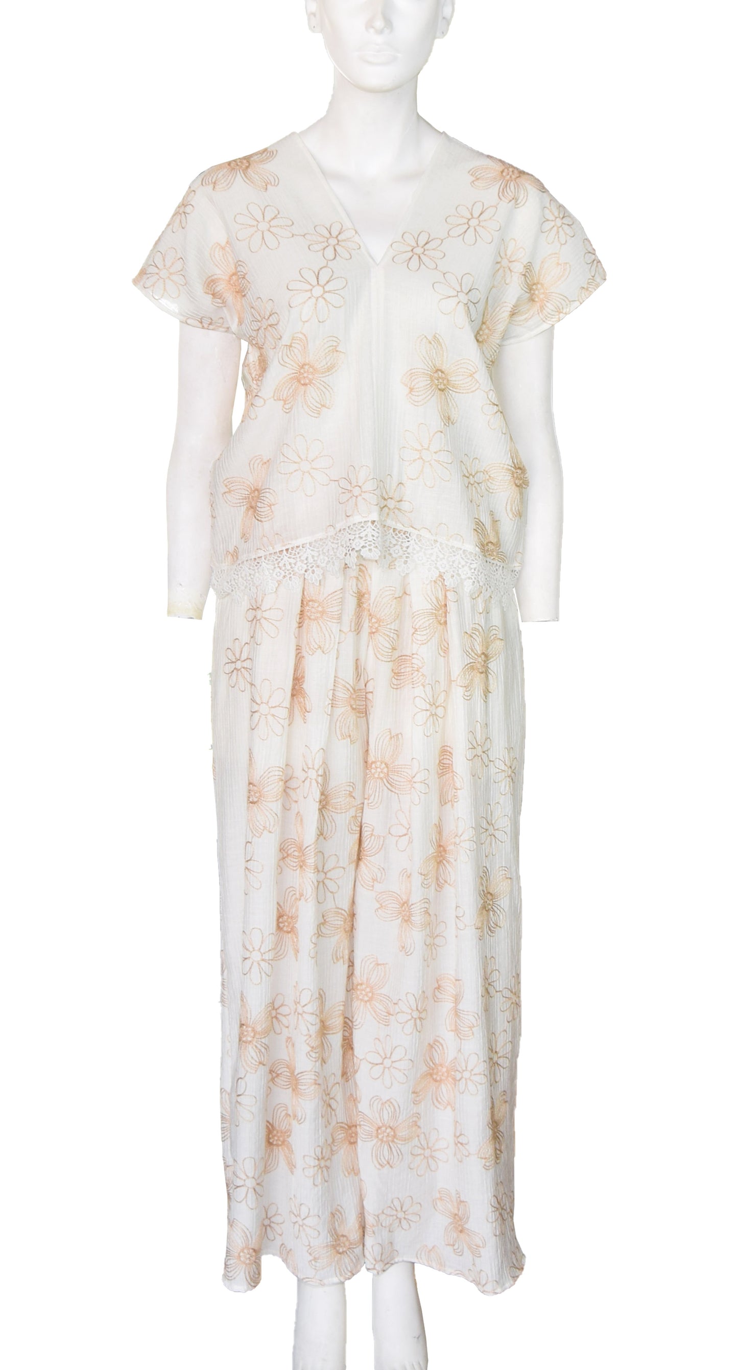 Blusa Flor Beige
