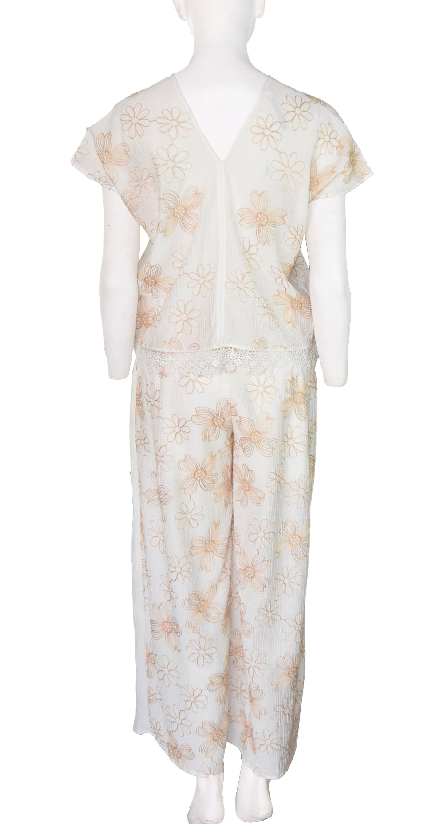 Blusa Flor Beige