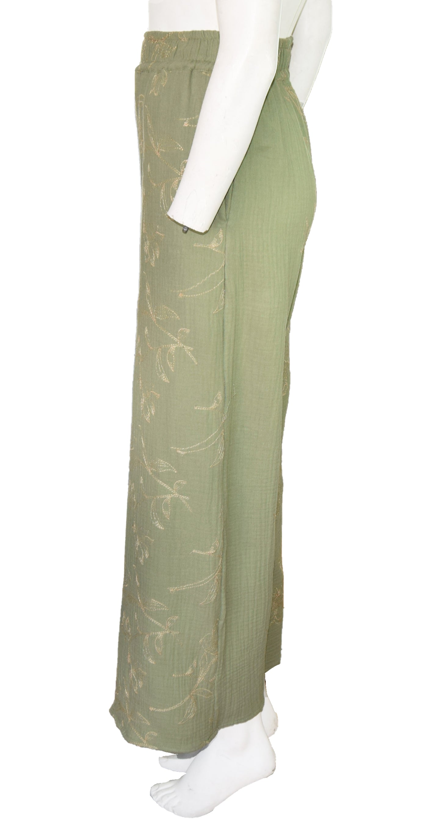Pantalón  Flor Evalastico Verde