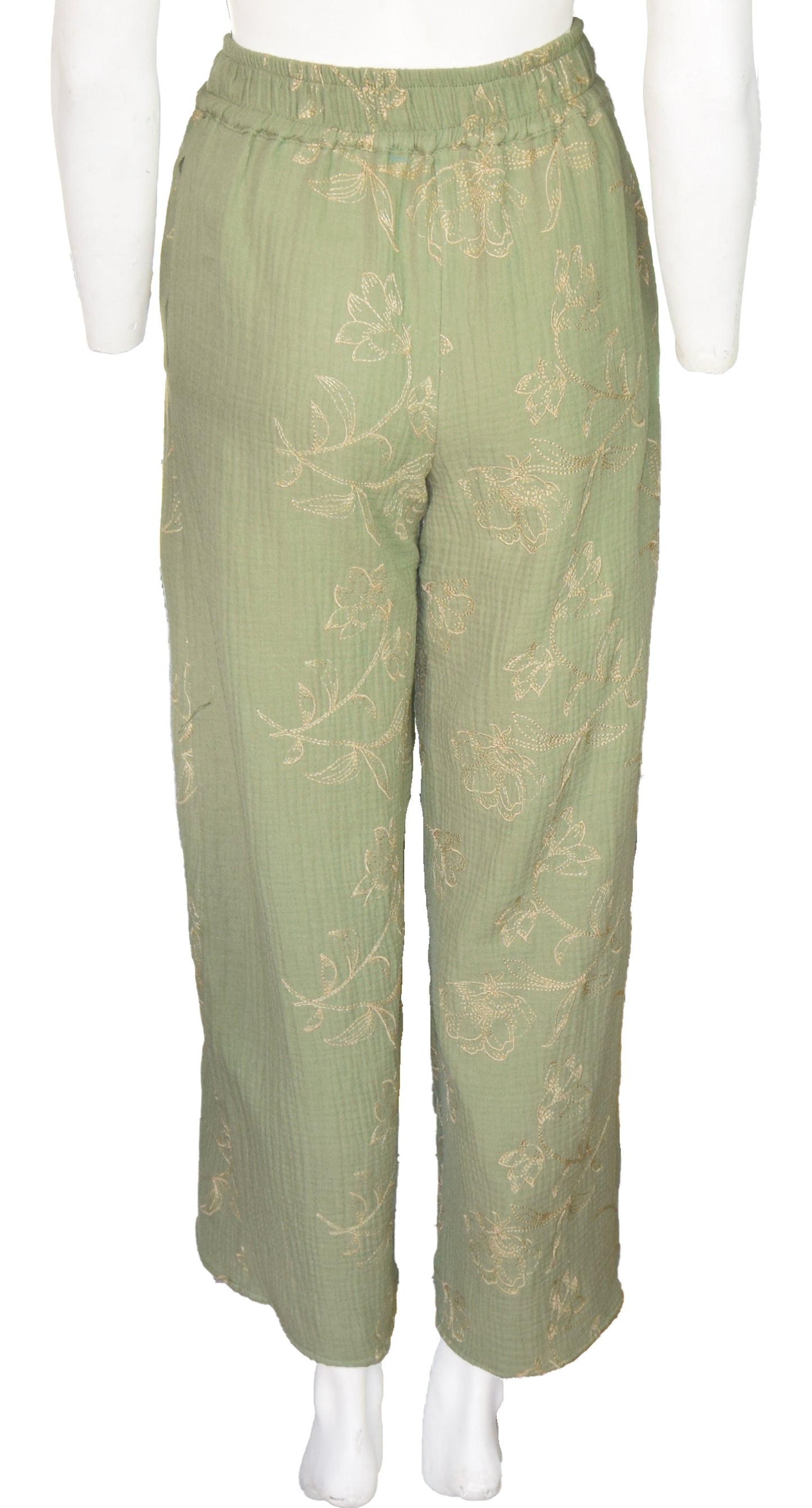 Pantalón  Flor Evalastico Verde