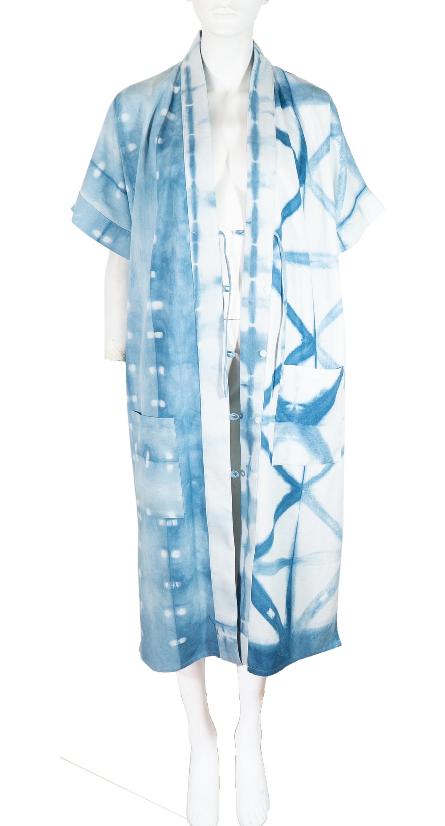 Long Indigo Kimono