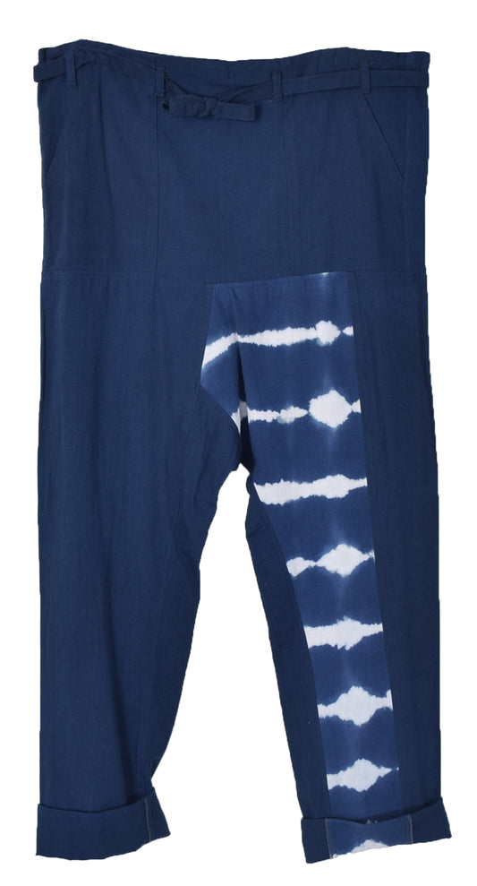 Japanese Blue Shibori Unisex Pants