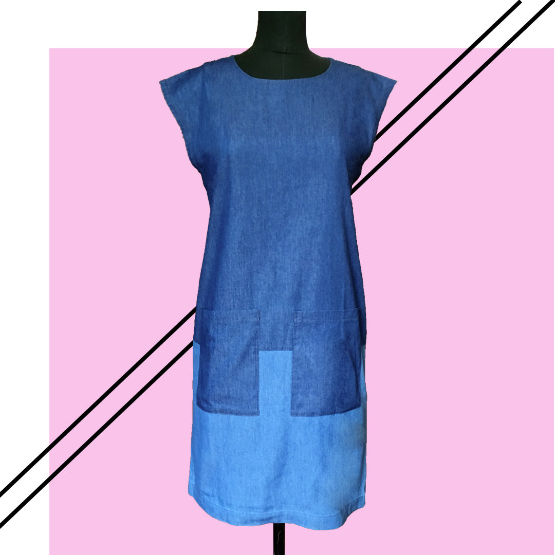 Vestido Cuadrado Mezclilla